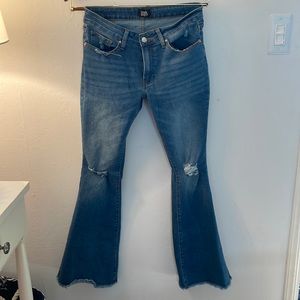 Simple Society Stretch Flare Jeans Size 9